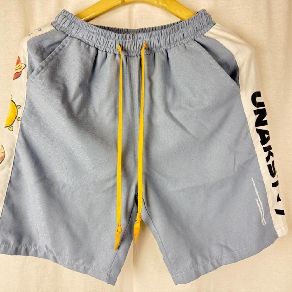 Helanstudio Space Graphic Shorts Mens Medium Blue Excellent Out Of This World